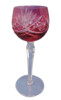 cut crystal bohemian Czechoslovakian wine glass